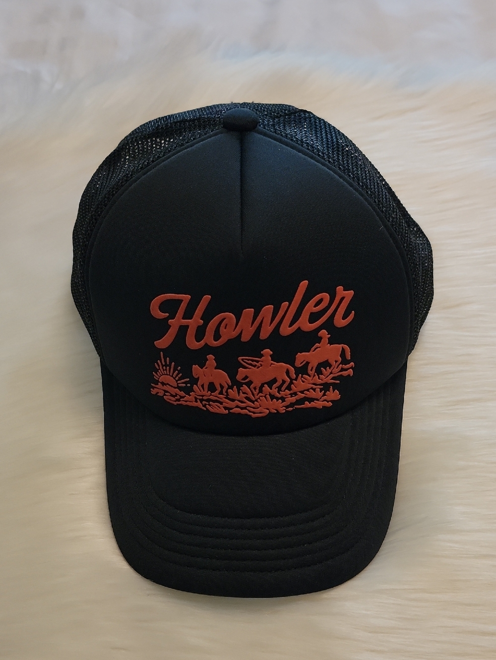 Howler Bros Posse Foam Dome Western Snapback Hat Black Unisex